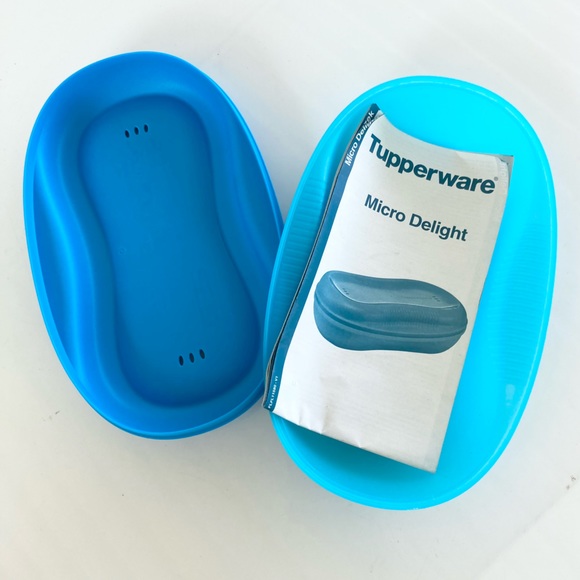 Tupperware Micro Delight Microwave Heatable Container in Blue 6996a - Picture 2 of 11